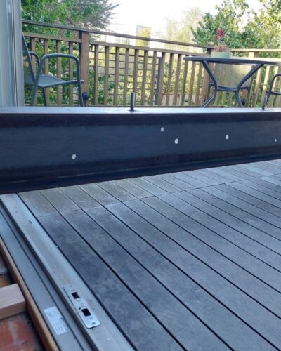progress4 Picturing new steel beam.