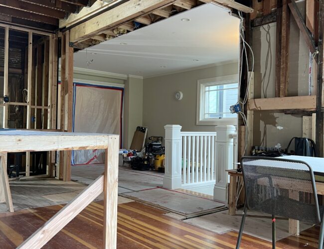 progress8 Sixteenth Avenue home remodel.